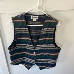 Vintage Banjo Men's Large Western Vest.